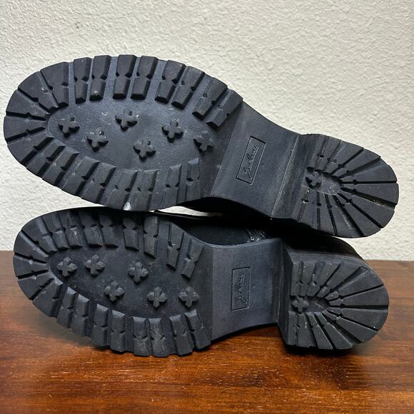 Zodiac Boots Size 9 Gemma Side Zip Chic Cool Leather Buckle Goth Emo Lug Sole - Picture 8 of 11